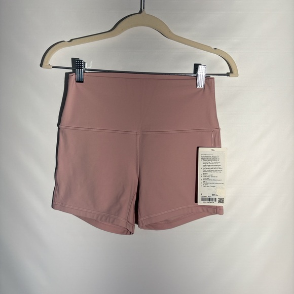 NWT Lululemon Align HR short 4 inch size 8 PKHZ pink haze - Picture 1 of 3